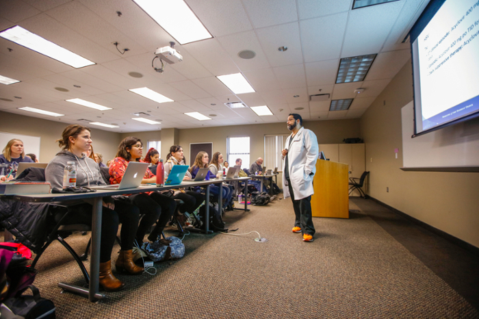 UR Nursing students in a classroom