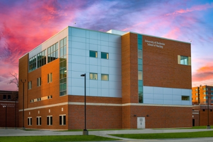 Exterior photo of renovated Helen Wood Hall