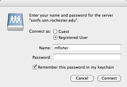 username/password request