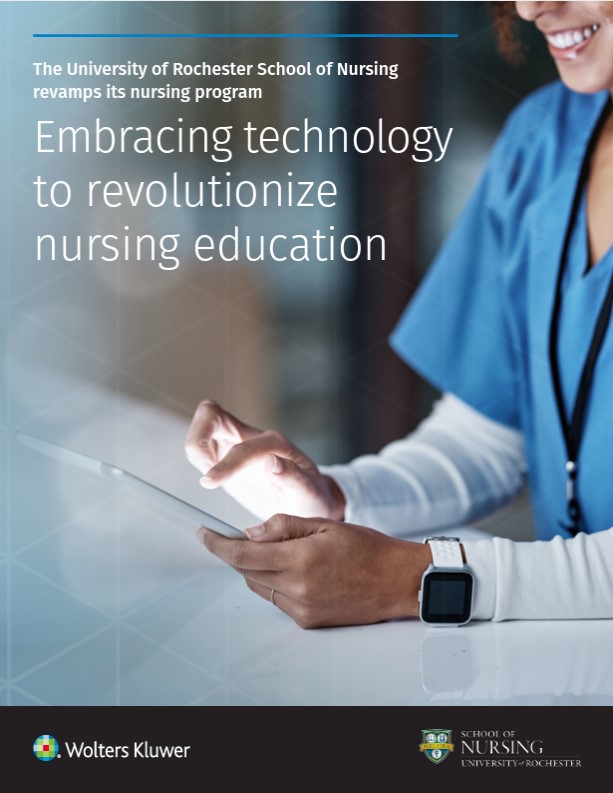 Wolters Kluwer Case Study cover image of nurse with ipad
